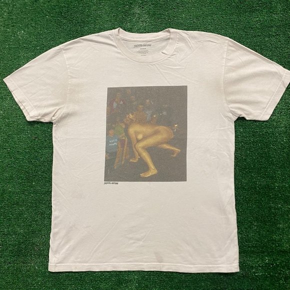 FA Other - FA Fucking Awesome Naked Photo T-Shirt Edgy Skater Punk XXX Streetwear White M